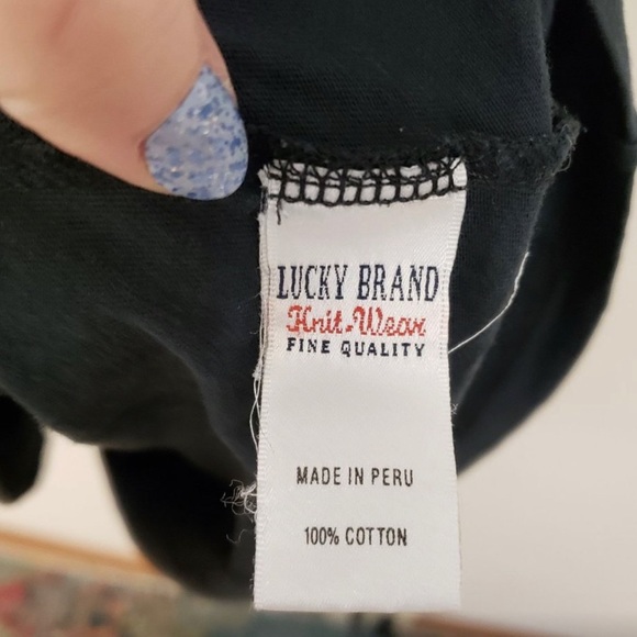 Lucky Brand Originals Mens Skull Lucky Clover Buena Suerte Graphic Shirt Size XL - Picture 8 of 8